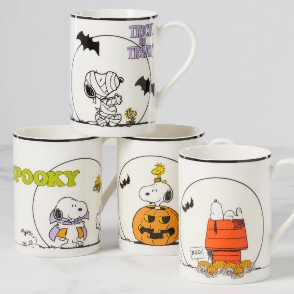 Lenox Peanuts Snoopy Mugs Set
